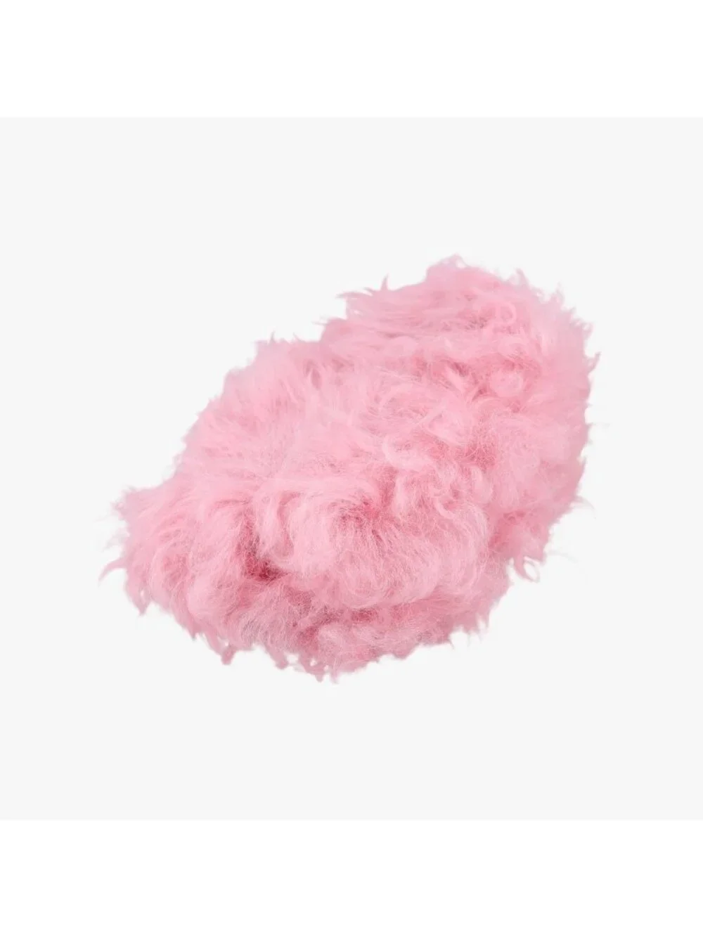 Chanel Shearling CC Hook Card Holder Pink Wool